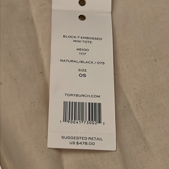 ❤️👜TORY BURCH❤️👜 Block-T Embossed Mini Tote - Picture 12 of 14
